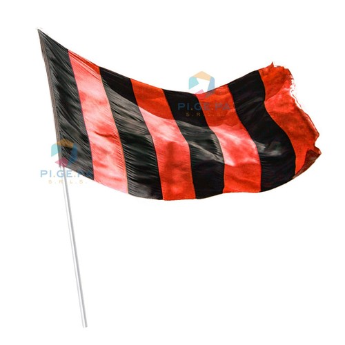 Drapeau milan rossonera rouge - milan,