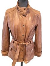 Superbe Blouson Veste Cuir Marron Mac Douglas 42 Jamais Porté 