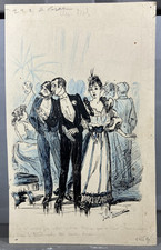 Aquarelle originale circa 1900