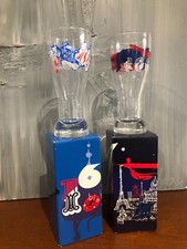 2 VERRES A BIÈRE PUBLICITAIRE