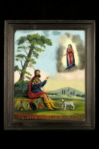 Ancien fixé peinture - fixé,,