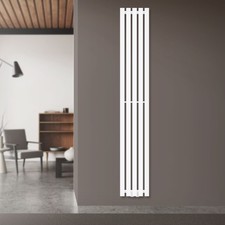 Radiateur plat vertical design Stella salle de bain monocouche 260x1800 mm blanc