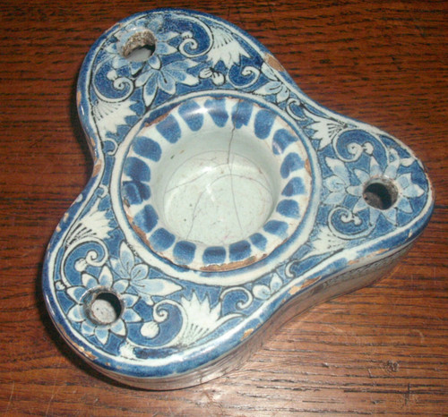 Ancien encrier céramique - ancien, en