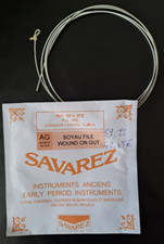 Corde Savarez BFA 372 boyau filé argent L.1,20m Viole de gambe 