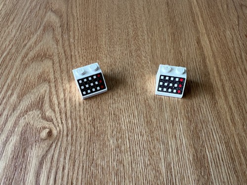 Lego white slope - white,