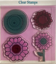 clear stamps tampon transparent Fleurs