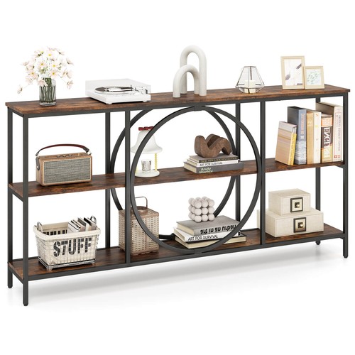 Tier console table - 3-tier, faux