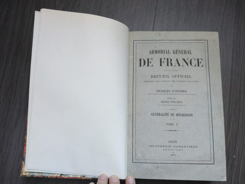Livre ancien armorial - livre,
