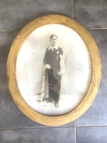 Cadre ovale portrait ancien