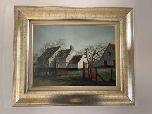 Huile sur toile - , campagne