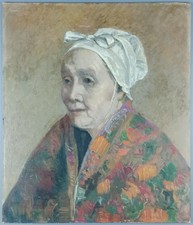 Ancien Tableau "Portrait de