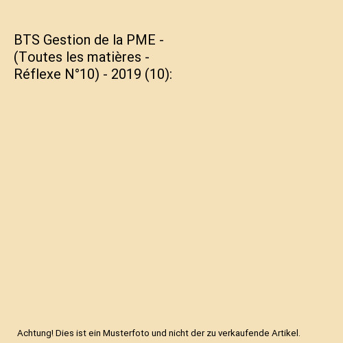Bts gestion pme - bts,