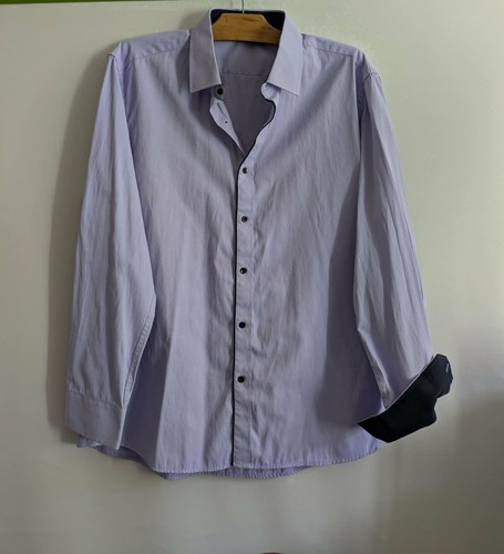 Chemise lilas coton fitted - , t42