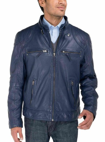 Veste moto motard cuir - moto, en