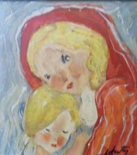 H. D'ANTY - huile/papier marouflée - Ecole de Paris Grand prix Cezane 59 - v42bi