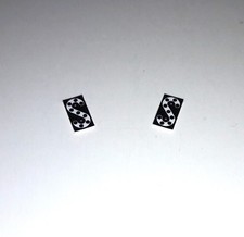 2 PLAQUES DE SIGNALISATION (S) SIFFLET, KLAXON RÉFLECTORISÉE Signal HO 1/87