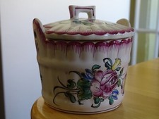 HENRI CHAUMEIL ANCIEN POT A FOIE A GRAS FAIENCE DECOR DE l'EST STRASBOURG