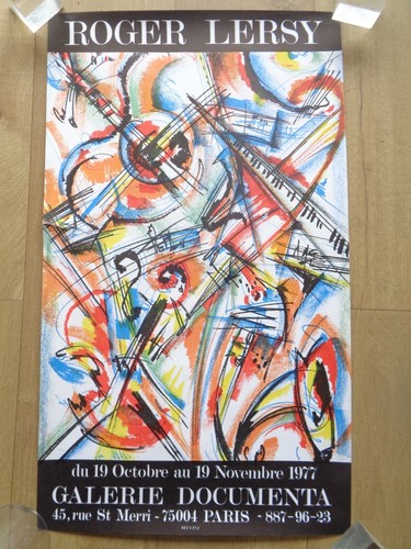 Affiche ancienne exposition - affiche,