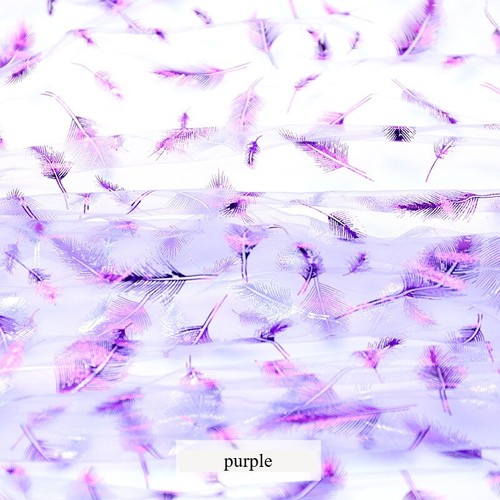 Brillant plume imprimé - 1m,
