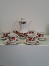 Seltmann Weiden Bavaria Service A Café Model Fleurs Année 70 