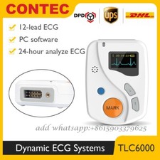 TLC6000 Dynamic 48hours 12 Lead ECG/EKG Holter Monitor Alalyzer Software CE