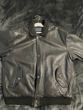 Veste blouson cuir marron - cuir,
