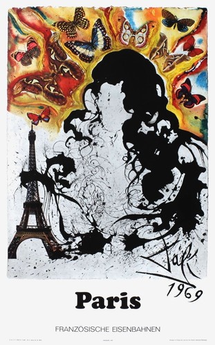 Salvador dali affiche - salvador, sncf