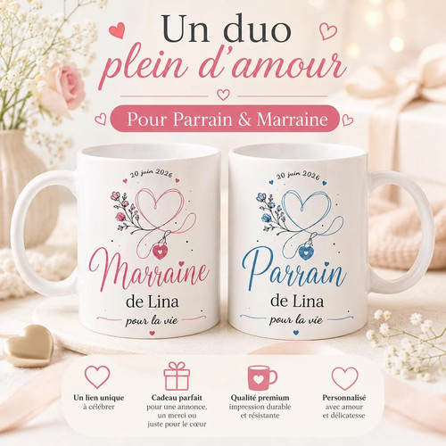 Lot mugs parrain marraine - 2,