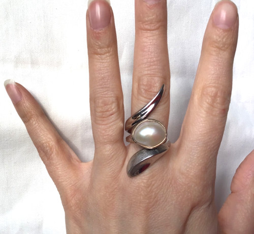 Bague moderniste argent - bague,