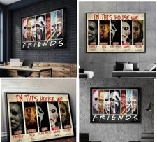 Toile Film Horreur Affiche Murale En Toile Sans Cadre Decoration Freddy Jason 