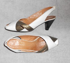 JB MARTIN escarpins cuir blanc