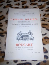Plaquette Boucart, instruments