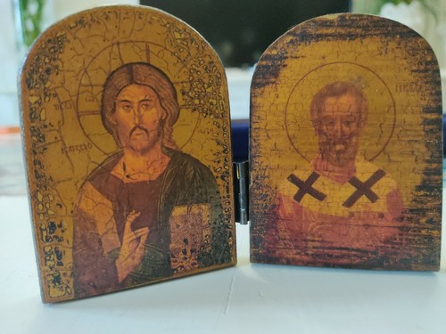 Icône religieuse sur bois - icône,