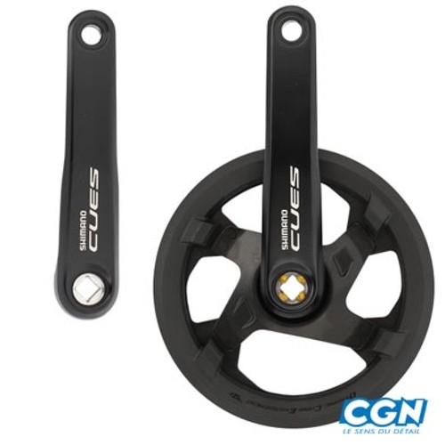 Pedalier vtt mono 42d - 42d, alu