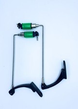 2x Détecteurs de Touche en acier inoxydable, Alarme de Chaîne, Pêche, Vert Clair