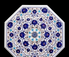 24 " Marbre Blanc Café Table