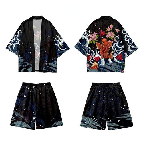 Mens kimono coat short jacket - mens,