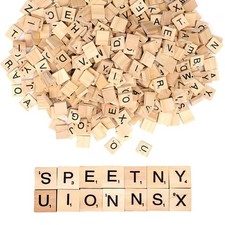 500Pièces Lettres en Bois