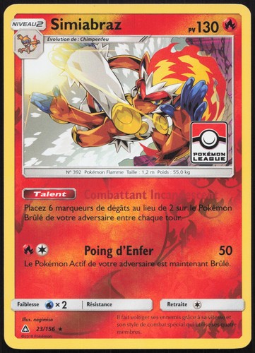 Carte pokémon simiabraz stamp - carte,