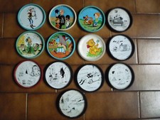Lot anciens couvercle boite Tonimalt BD/ dessous de verre Vintage/Uderzo/ Tetsu