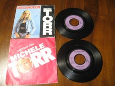 lot de 2 vinyles 45 tours michele torr.