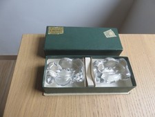 DAUM service Salière Poivrière EN CRISTAL dans sa boîte d'origine
