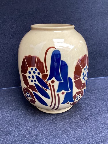 Vase art déco faïence - vase, de