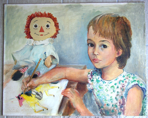 Gouache sur carton entoile - gouache,