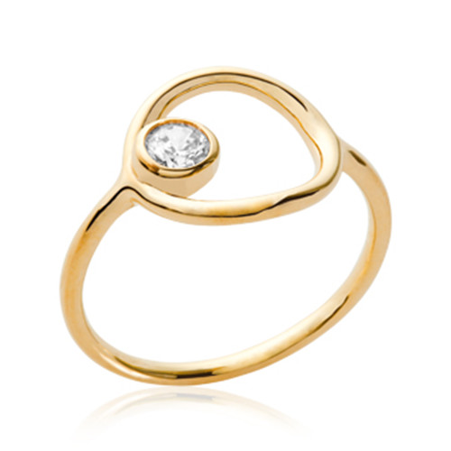 Bague cercle cristal - bague, et
