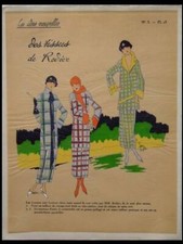 MODE ART DECO, ROBES, TISSUS