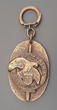 Porte clé insigne COMMANDO CEC 1 Collioure CNEC Choc bronze ORIGINAL KEY CHAIN