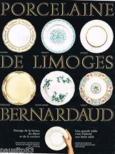 PUBLICITE ADVERTISING 065  1969  PORCELAINE DE LIMOGES BERNARDEAU