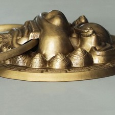 Heurtoir de porte laiton design vintage parfait pour portes et entrées de villa