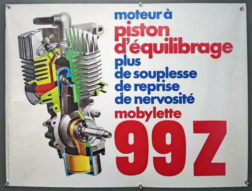 Affiche mobylette 99z moteur - -,